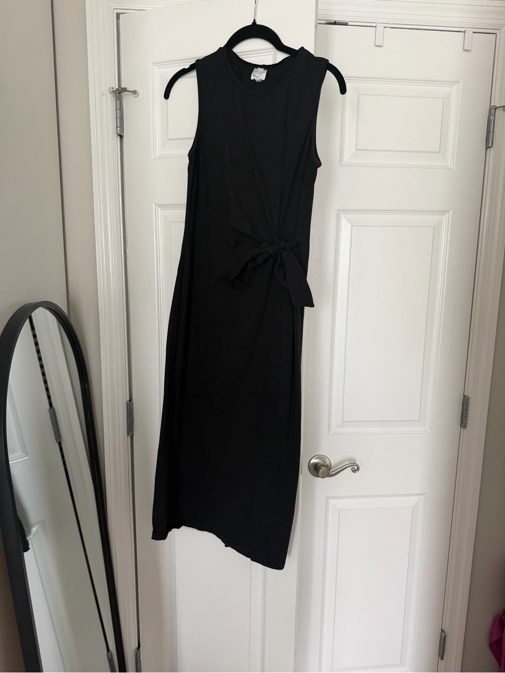 Francesca’s Black Short Sleeve Women’s Maxi Dress